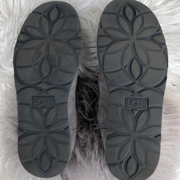 UGG LIDA CLASSIC MONGOLIAN SHEEPSKIN CUFF SEAL GREY BOOT US 6 / EU 37 / UK 4.5 - Picture 7 of 9